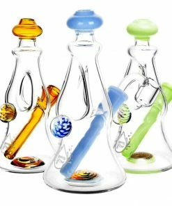 BOB Headquarters Pulsar Glass Pulsar 6.5" Tall Dual Airflow Candy Dab Rig