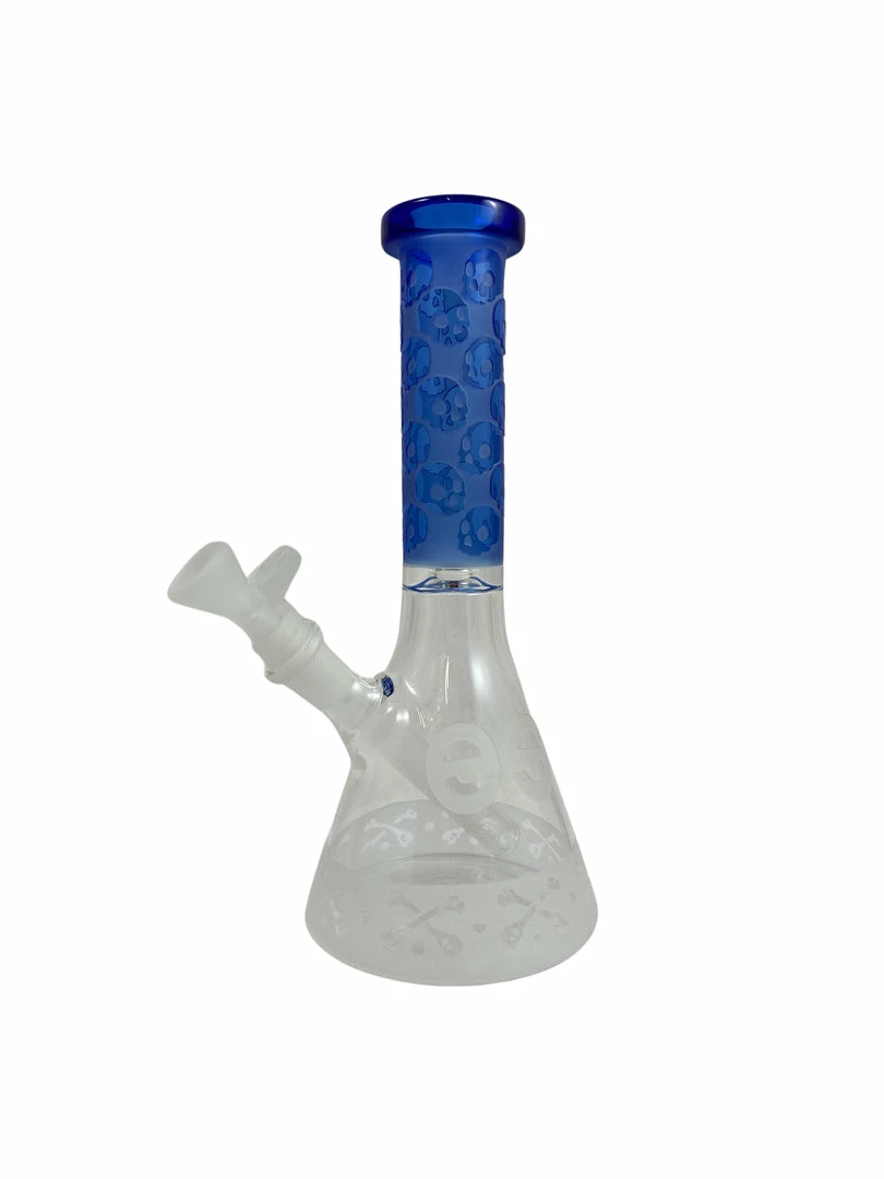 Cheech Glass 10" Tall Sandblast Beaker Bongs 1 Cheech Glass 10" Tall Sandblast Beaker Bongs