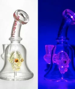 Cheech Glass 7" Tall Mini Goblin UV Light Dab Rig