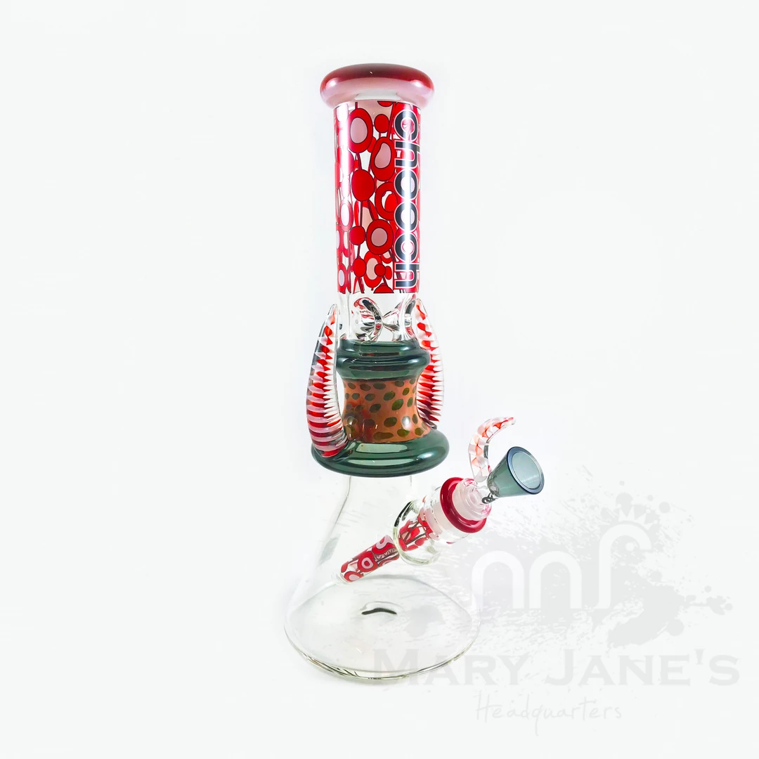 Cheech Glass 14" Tall Horns Beaker Bong 2 Cheech Glass 14" Tall Horns Beaker Bong