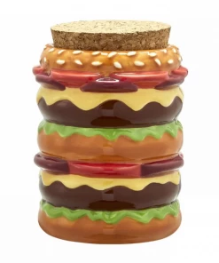 West Coast Gifts Cheeseburger Ceramic Stash Jar