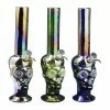 West Coast Gifts Retro Glass 13" Platinum Metallic Skull Bong New Arrivals