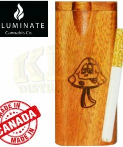 KDK Wholesale Wood Dugout- Engraved Mushroom