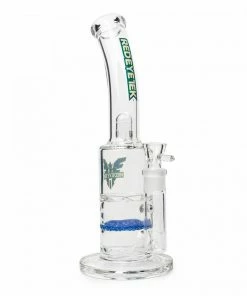 West Coast Gifts Red Eye Tek 12" Tall Twister Lazy Boy Stemless Straight Tube Bong