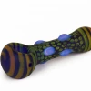 West Coast Gifts Red Eye Glass 4.5" Frosted Colour Dots Hand Pipe