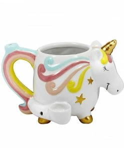 West Coast Gifts Pipes Unicorn Ceramic Mug Pipe