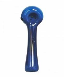 West Coast Gifts Red Eye Glass Solid Colour Glass Hand Pipe W/ Built-In Ashcatcher & Screen