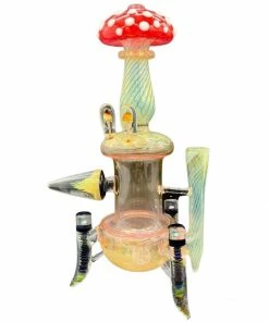 Puff Eckardt Glass 10.5" Tall Deluxe Mark II Mushroom Dab Rig