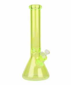 West Coast Gifts No Logo 12" Tall Day Glow Beaker Bong W/Ice Pinch
