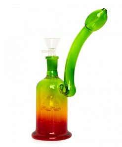 West Coast Gifts Day Glow Bubbler W/Perc 14 West Coast Gifts Day Glow Bubbler W/Perc