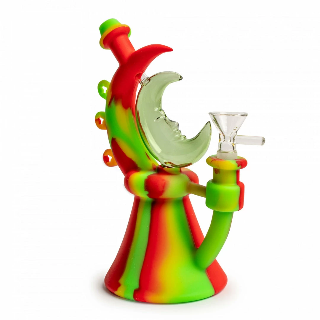 West Coast Gifts Lit Silicone 7.5" Moonrise Bubbler 3 West Coast Gifts Lit Silicone 7.5" Moonrise Bubbler
