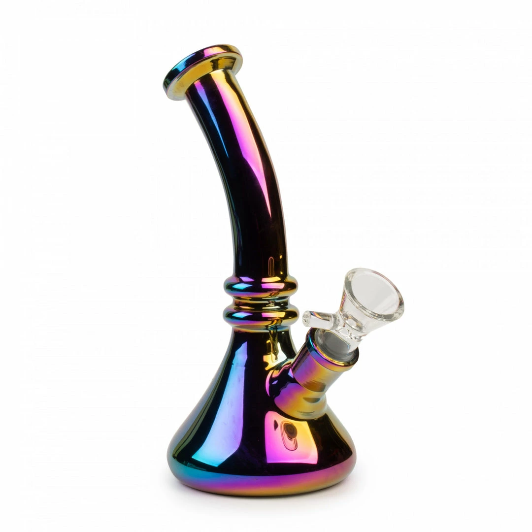 West Coast Gifts Bongs 8" Metallic Curve Back Beaker Bong 2 West Coast Gifts Bongs 8" Metallic Curve Back Beaker Bong