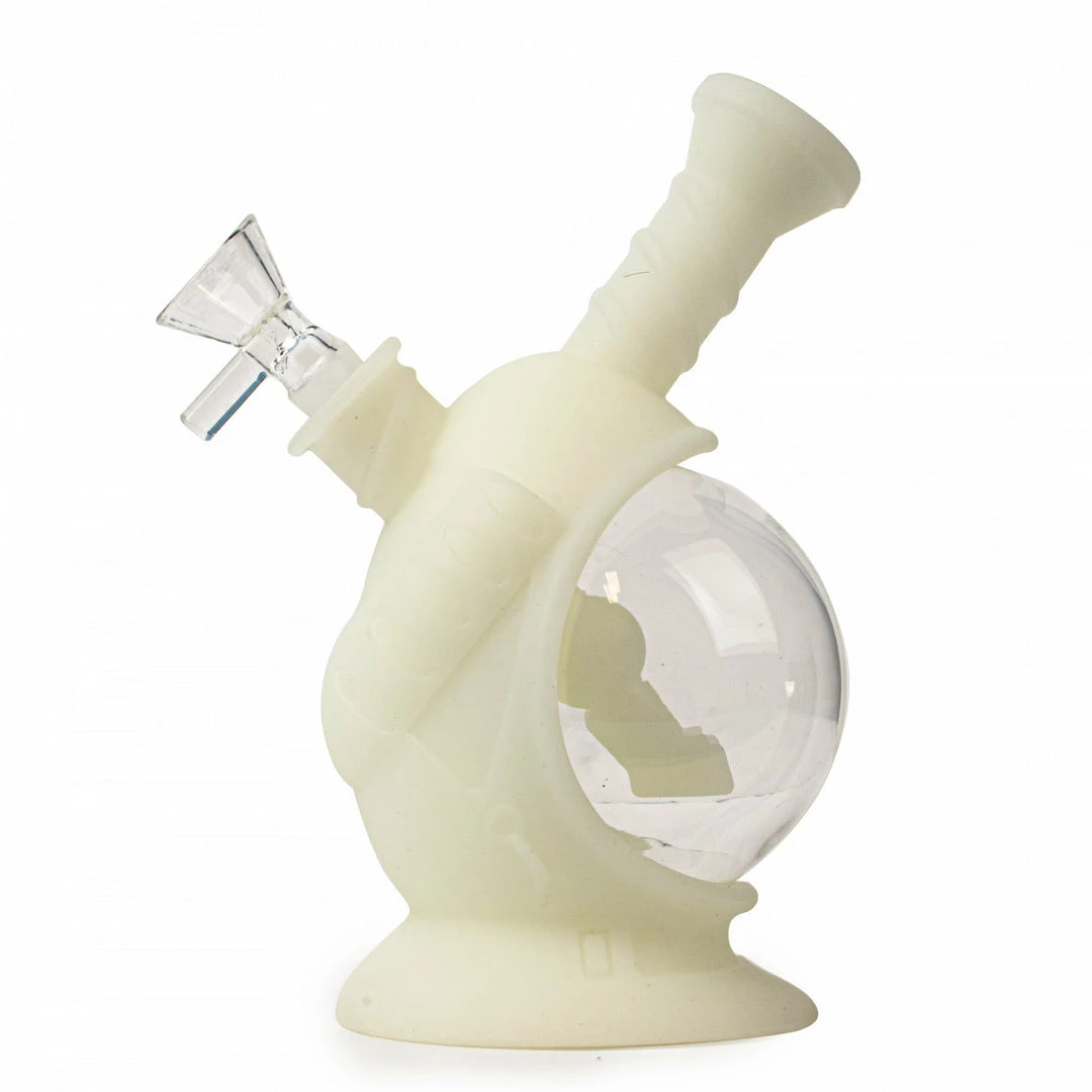 West Coast Gifts LIT Silicone 6.5" Tall Glow-In-The-Dark Space Capsule Bubbler 1 West Coast Gifts LIT Silicone 6.5" Tall Glow-In-The-Dark Space Capsule Bubbler
