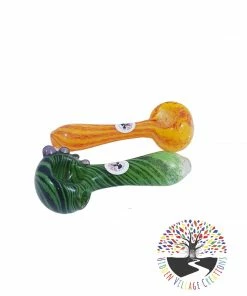 Local Art Hidden Village Creations Frit Glass Pipes (Mike's Pipes)