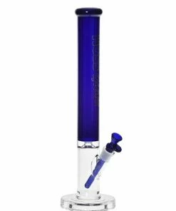 Hoss Glass 18" Straight Tube Bong With Colored Top 14 Hoss Glass 18