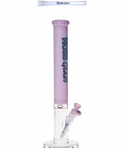 Hoss Glass 18" Straight Tube Bong With Colored Top 10 Hoss Glass 18