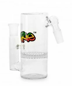 West Coast Gifts Irie 14mm 45 Degree Clear Ash Catcher With Honeycomb Perc Irie Glass