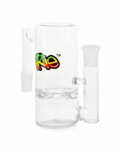 West Coast Gifts Irie Glass Irie 14mm 90 Degree Clear Ash Catcher With Turbine Perc