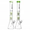 BOB Headquarters New Arrivals Pulsar 18" Dual Tree-Perc Beaker Bong W/Ice Pinch