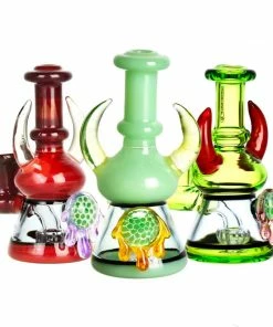 BOB Headquarters Pulsar Glass Pulsar 4" Tall Drippy Dab Rigs