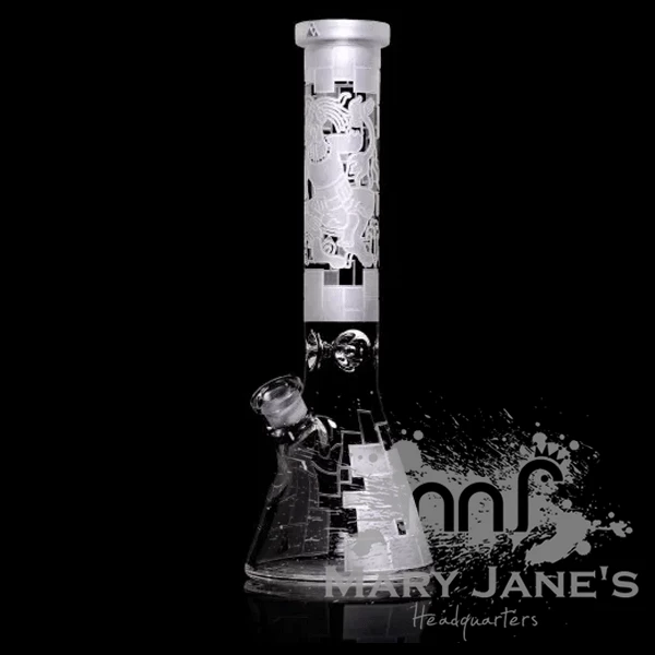 Milkyway Glass 15" 9mm Mayan Fort Beaker Bong 2 Milkyway Glass 15" 9mm Mayan Fort Beaker Bong