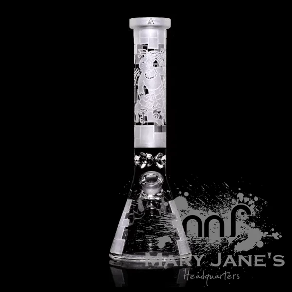 Milkyway Glass 15" 9mm Mayan Fort Beaker Bong 3 Milkyway Glass 15" 9mm Mayan Fort Beaker Bong