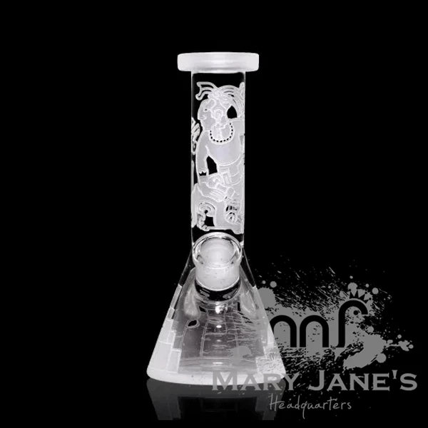 Milkyway Glass 7.5" Tall Mayan Fort Mini Dab Rig 1 Milkyway Glass 7.5" Tall Mayan Fort Mini Dab Rig