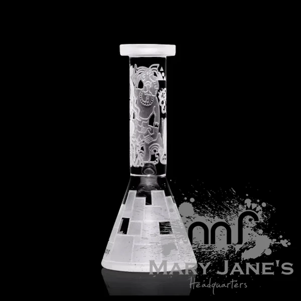 Milkyway Glass 7.5" Tall Mayan Fort Mini Dab Rig 2 Milkyway Glass 7.5" Tall Mayan Fort Mini Dab Rig