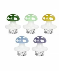 BOB Headquarters Pulsar Glass 32mm Mushroom Helix Carb Cap