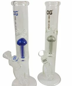 ACM Glass OG Glass 12" Tree Perc Straight Tube Bong Bongs