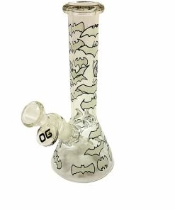 ACM Glass New Arrivals OG Glass 8" Tall Glow In The Dark Beaker Bongs 9 ACM Glass New Arrivals OG Glass 8