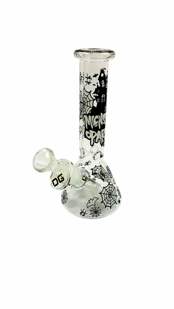 ACM Glass New Arrivals OG Glass 8" Tall Glow In The Dark Beaker Bongs 5 ACM Glass New Arrivals OG Glass 8" Tall Glow In The Dark Beaker Bongs