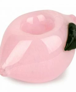 West Coast Gifts Red Eye Glass 3.5" Peach Hand Pipe
