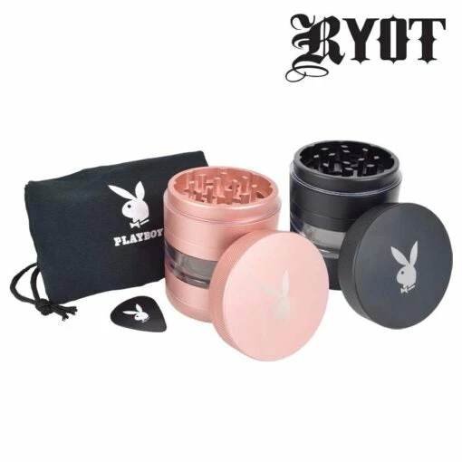 HBI New Arrivals Playboy X Ryot 2.2″ 4-Piece Jar Body Grinder 1 HBI New Arrivals Playboy X Ryot 2.2″ 4-Piece Jar Body Grinder