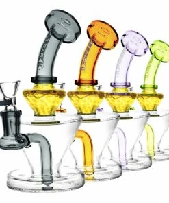 BOB Headquarters Pulsar 7" Tall Colour Accents Honeycomb Dab Rig