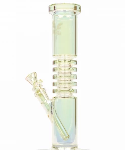 West Coast Gifts Red Eye Tek 12" Tall Metallic Terminator Finish Radiation Straight Tube Bong