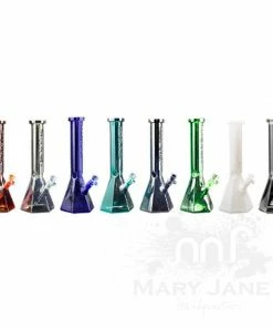 West Coast Gifts Red Eye Tek 15" Hextatic Bong Tube W/ Six Sided Pyramid & Embosse