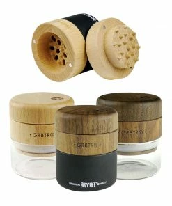 BOB Headquarters RYOT Wood GR8TR Grinder W/ Wood Top Grinders