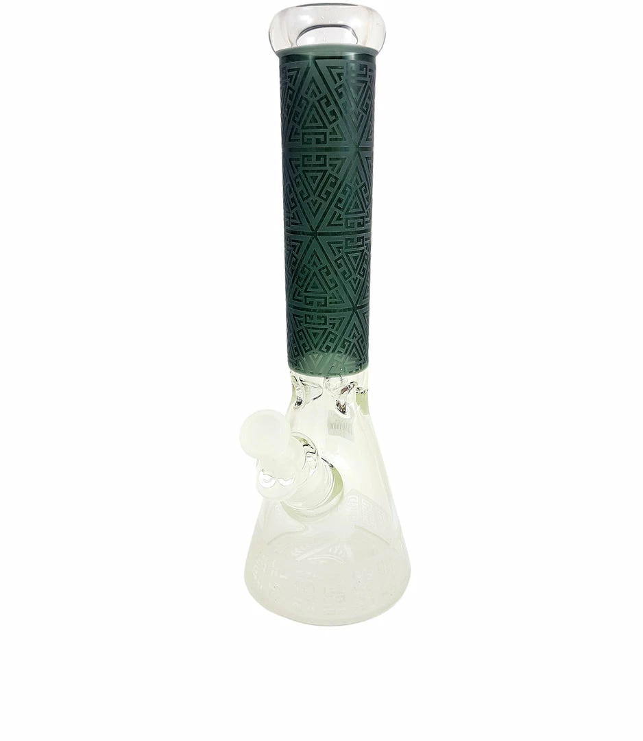 Cheech Glass 14" Tall Sandblast Beaker Bong 4 Cheech Glass 14" Tall Sandblast Beaker Bong