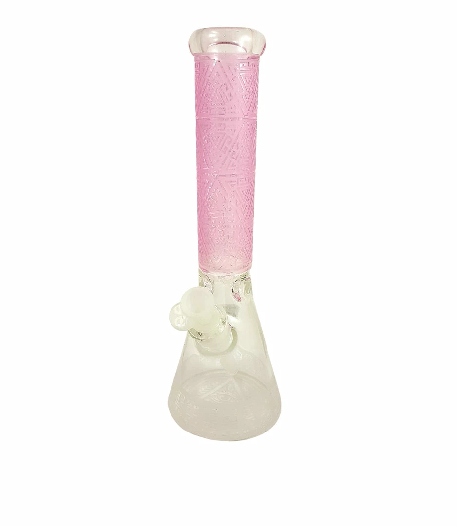 Cheech Glass 14" Tall Sandblast Beaker Bong 2 Cheech Glass 14" Tall Sandblast Beaker Bong