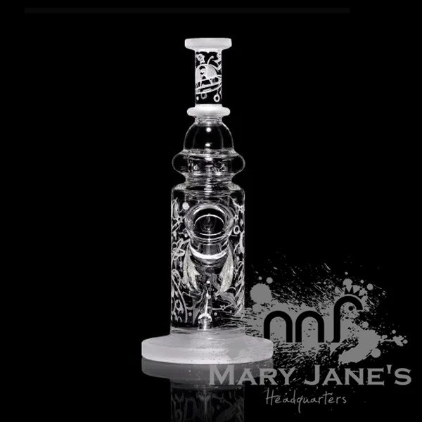 Milkyway Glass 9" Tall Space Odyssey Recycler Dab Rig 2 Milkyway Glass 9" Tall Space Odyssey Recycler Dab Rig