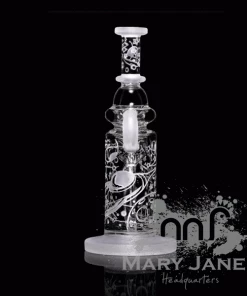 Milkyway Glass 9" Tall Space Odyssey Recycler Dab Rig 5 Milkyway Glass 9