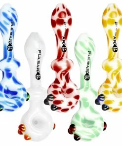 BOB Headquarters Pulsar Glass Pulsar 5" Creme Swirl Hand Pipes