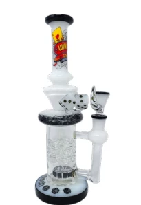 Cheech Glass 11” Tall Casino Dice Rig 1 Cheech Glass 11” Tall Casino Dice Rig
