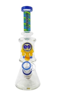 Cheech Glass 11" Honey Drip Dual Chamber Beaker Bong 1 Cheech Glass 11" Honey Drip Dual Chamber Beaker Bong