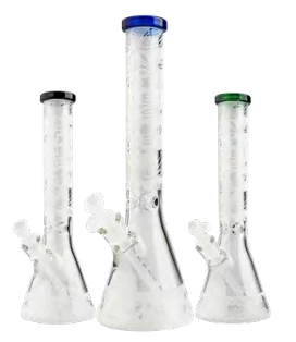 Cheech Glass 15" Tall Planet Sandblast Beaker Bong 1 Cheech Glass 15" Tall Planet Sandblast Beaker Bong