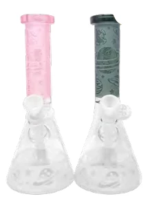 Cheech Glass 10" Planet Sandblast Beaker Bong New Arrivals