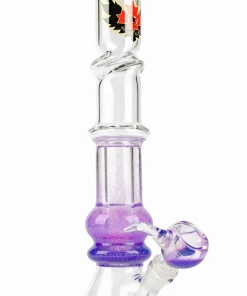 West Coast Gifts Red Eye Glass 14" Sparkle Liquid Bong With Twist Ice Catcher 6 West Coast Gifts Red Eye Glass 14