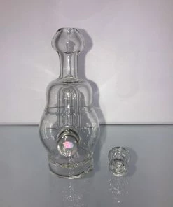 Local Art Mindblowing Glass Puffco Peak Glass Tops W/ Matching Carb Cap