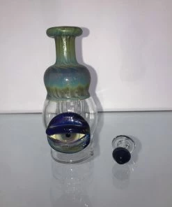Local Art Mindblowing Glass Puffco Peak Glass Tops W/ Matching Carb Cap